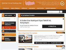 Tablet Screenshot of evdenevenakliyatcilik.com
